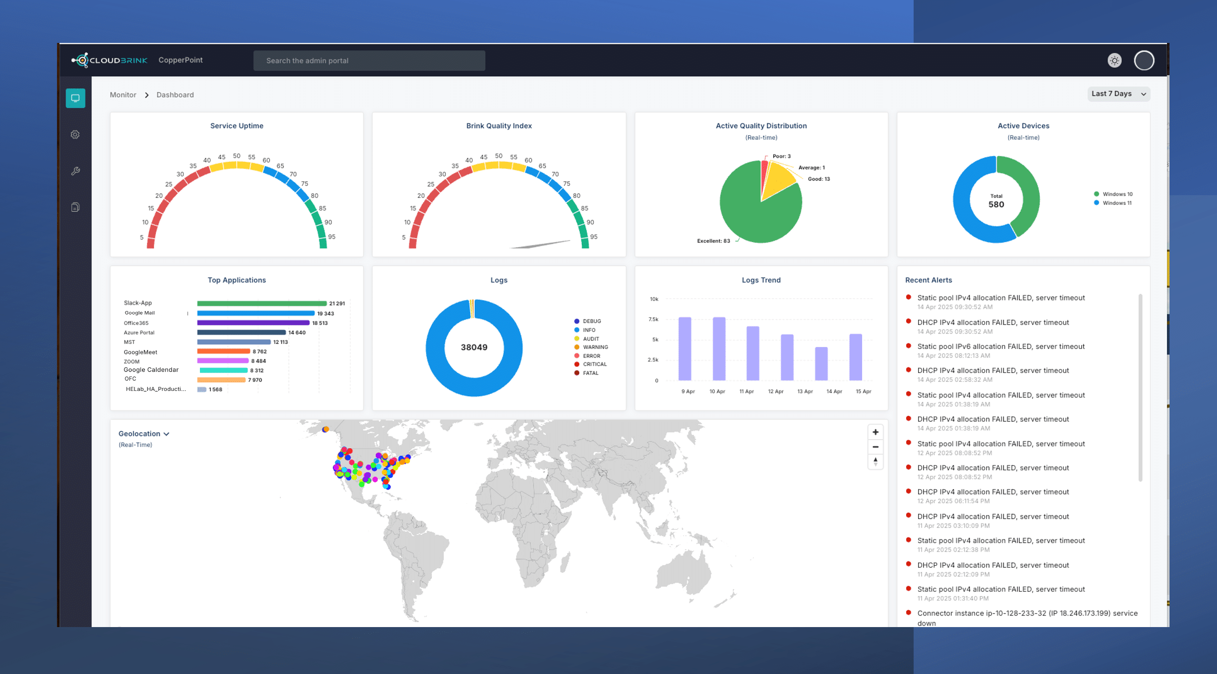 Cloudbrink Management Dashboard